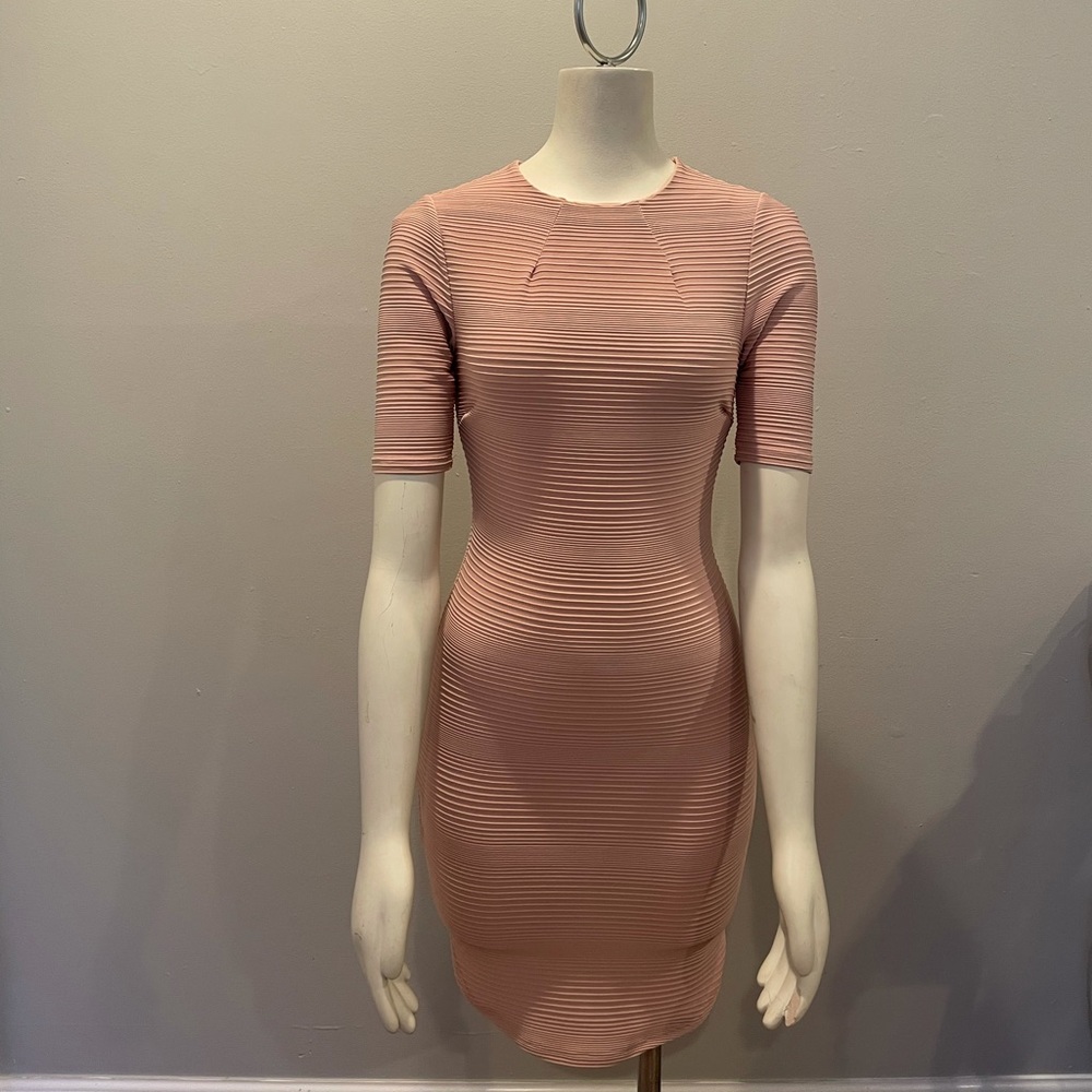 Pink Body Con Dress